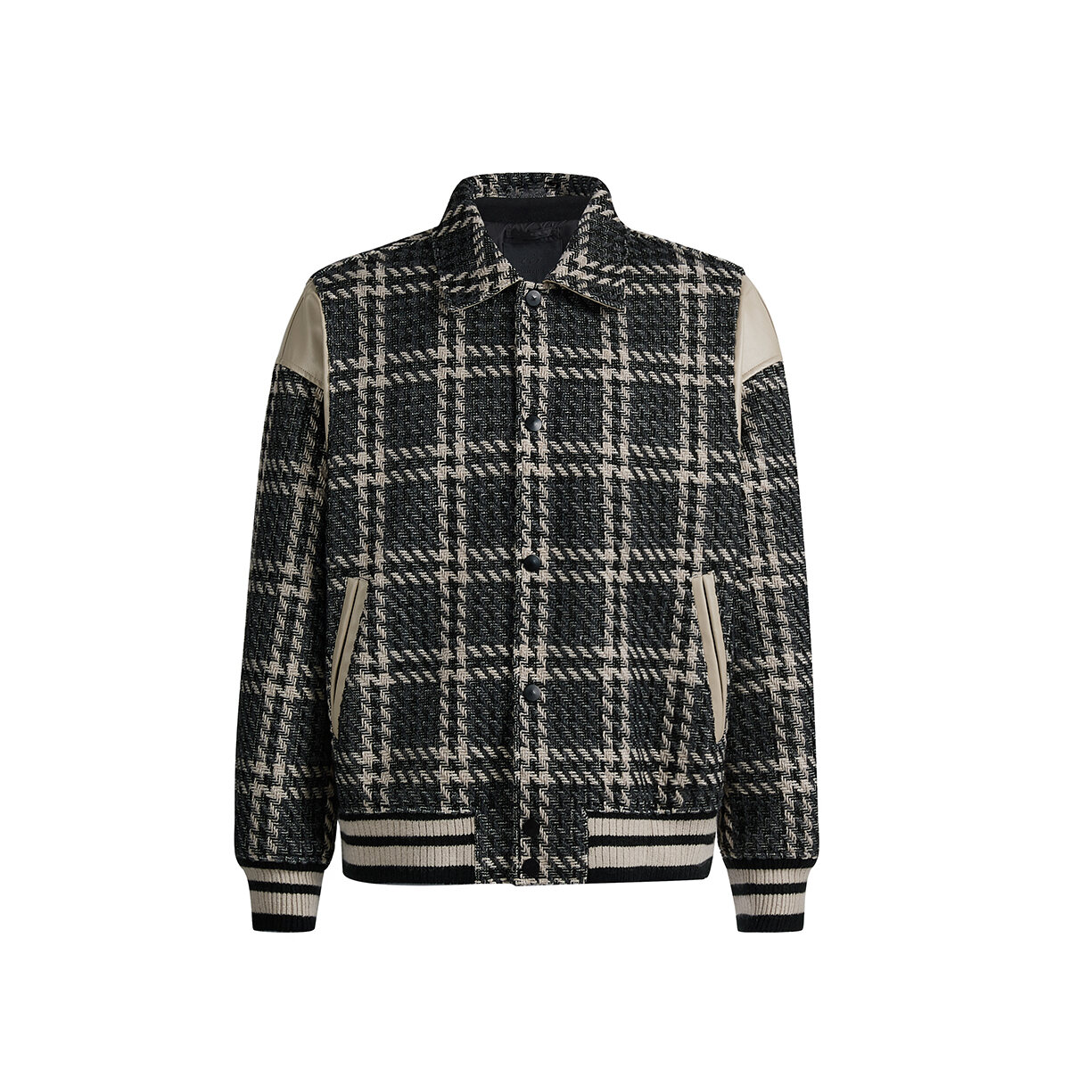 CHINISM | Áo Blazer Nam Họa Tiết Kẻ Sọc Nối