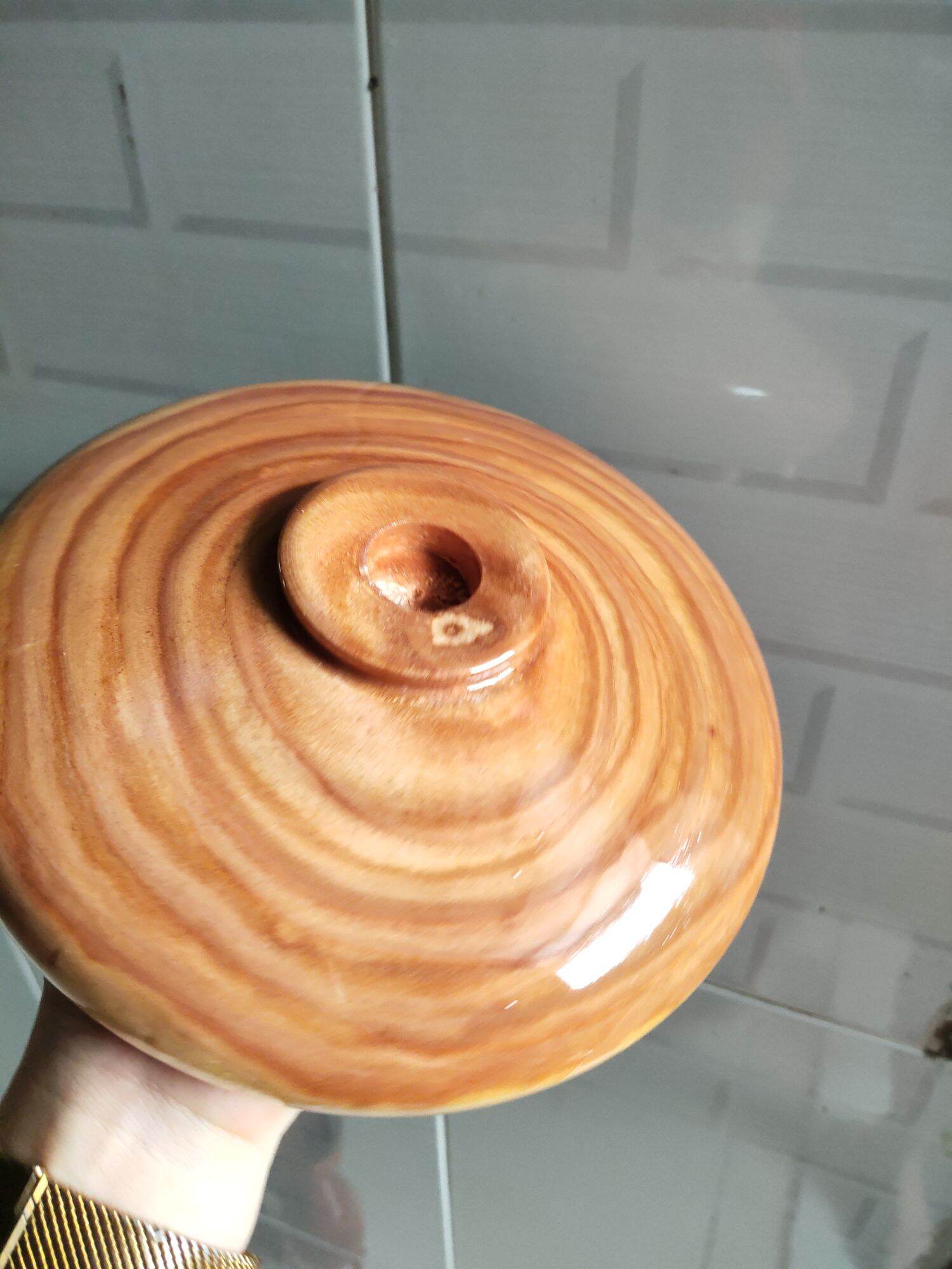 Chum Phú Quý phong thủy nước tài lộc gỗ xoan đường kính 18 cm