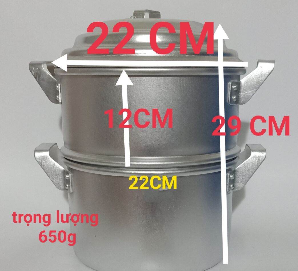 Nồi hấp đa năng bằng nhôm loại hấp được 2 kg gạo nếp
