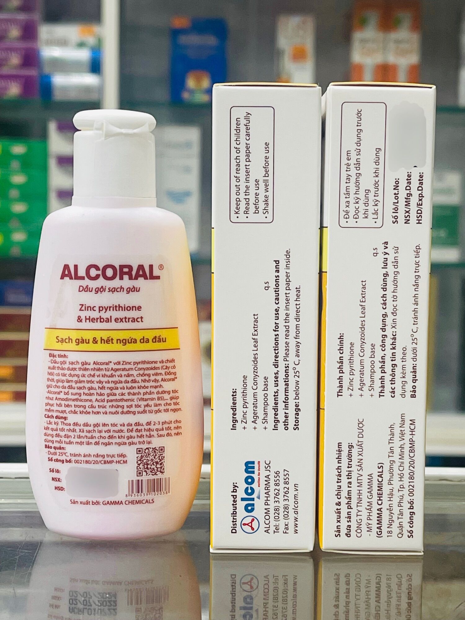 Dầu gội chống gàu Alcoral - 60ml