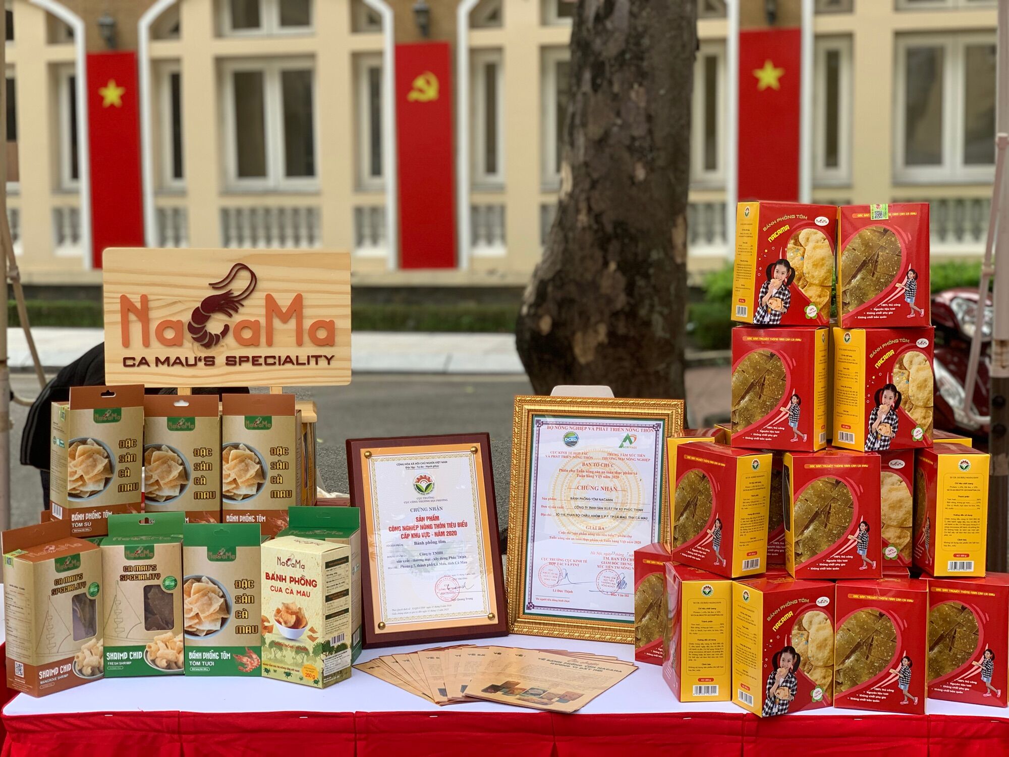 bánh phồng tôm Cà Mau - NACAMA Tôm sú