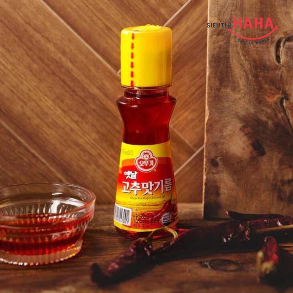 Dầu ớt hàn quốc OTTOGI RED PEPPER FLAVORED OIL 80ml