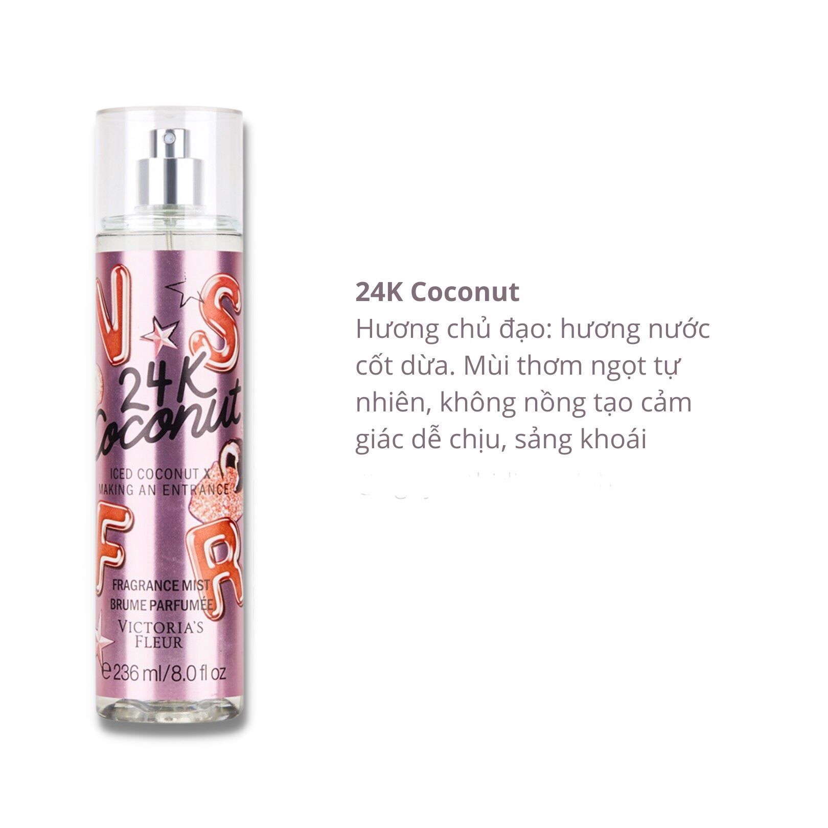 Xịt thơm body mist victoria fleur 236ml
