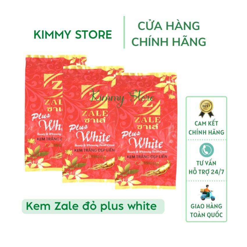 01 hộp kem dưỡng trắng da zale đỏ Thái Plus White 6g