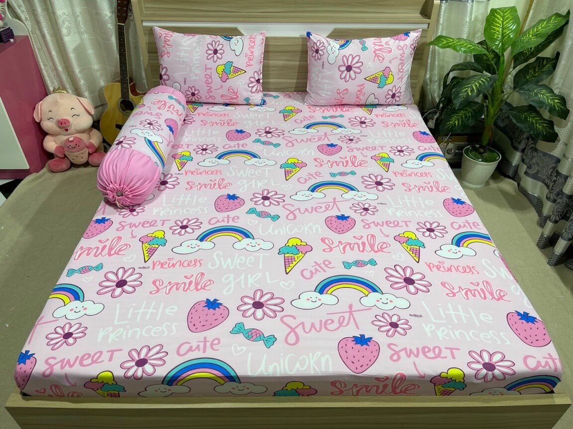 Bộ drap ga thun Hàn quốc mẫu mới