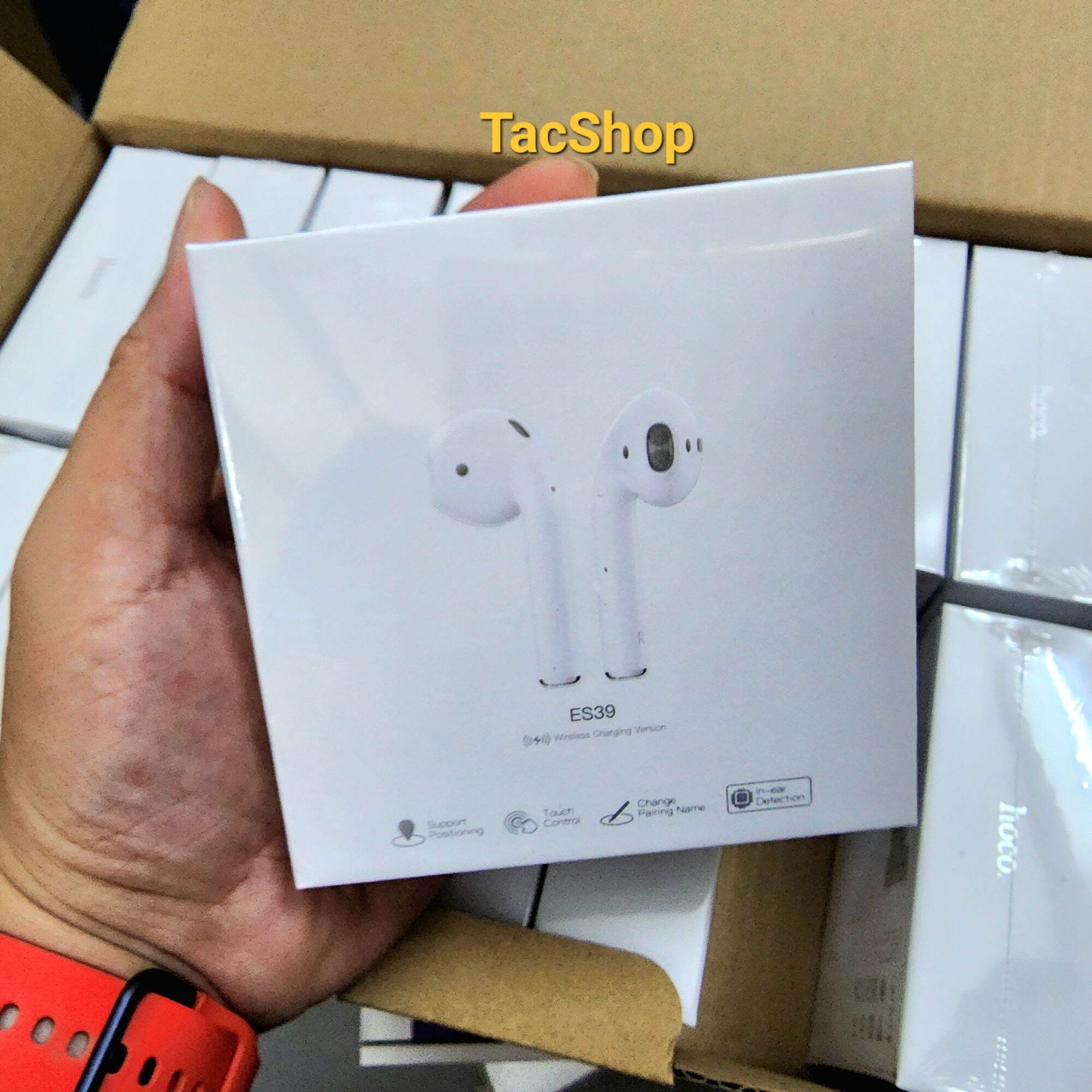 Tai nghe Bluetooth True Wireless Hoco ES39 hỗ trợ sạc không dây