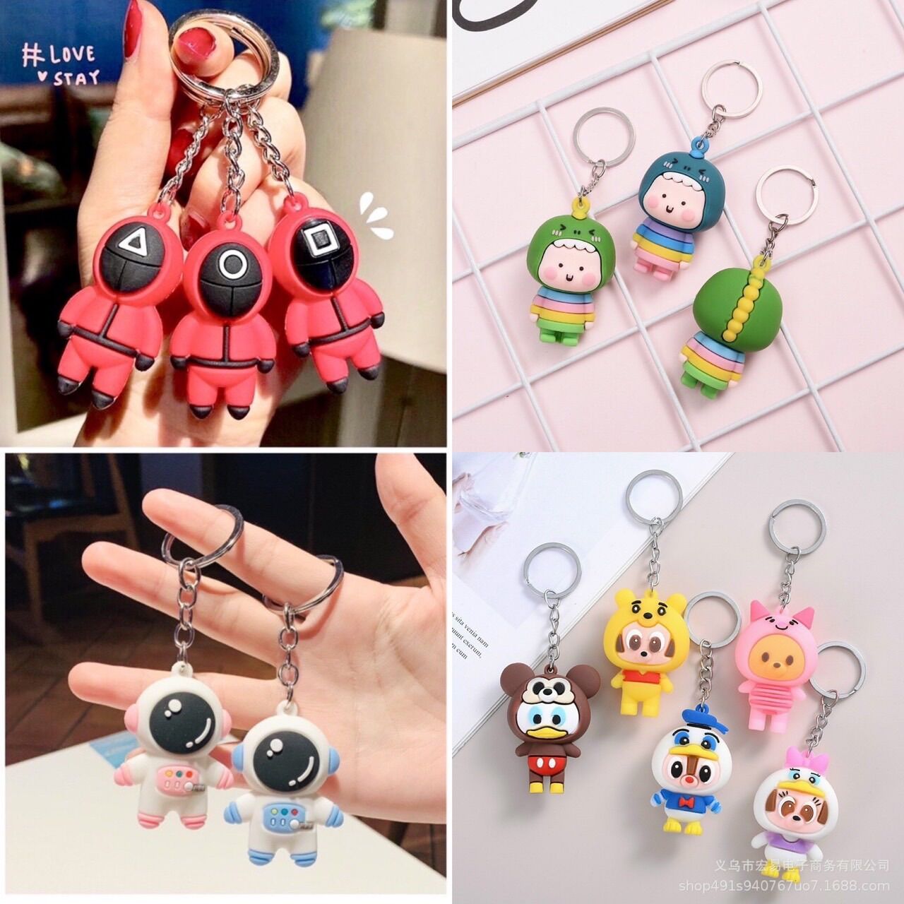 Móc Khóa Thời Trang Hoạt Hình, Trái Cây Dễ Thương Cute - Đeo Balo
