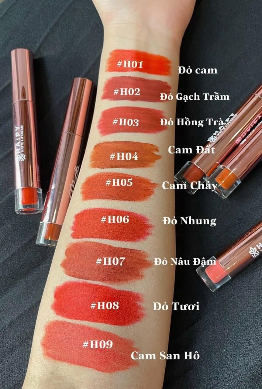 [ Son Kem Lì HAPY ha:py Minigarder son lì bền màu lâu trôi