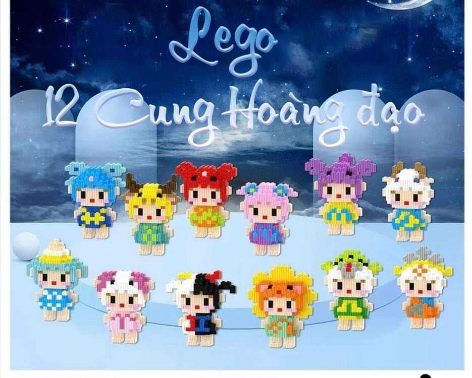 Logo xếp hình 3D cho bé