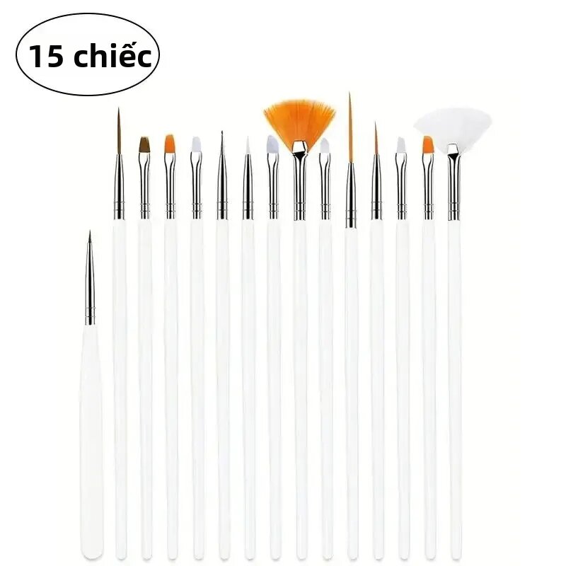 15 Chiếc Bộ Cọ Sơn Chi Tiết Tinh Xảo Cho Nghệ Thuật Thu Nhỏ Acrylic Màu Nước Tranh Sơn Dầu Mô Hình Tay Cầm Bằng Gỗ