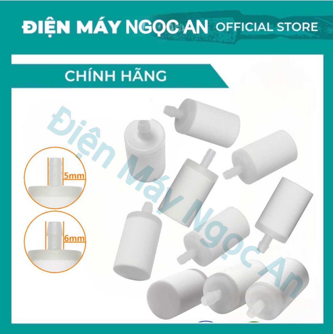 Lọc xăng máy cắt cỏ, lọc xăng bông lớn dùng cho máy cưa