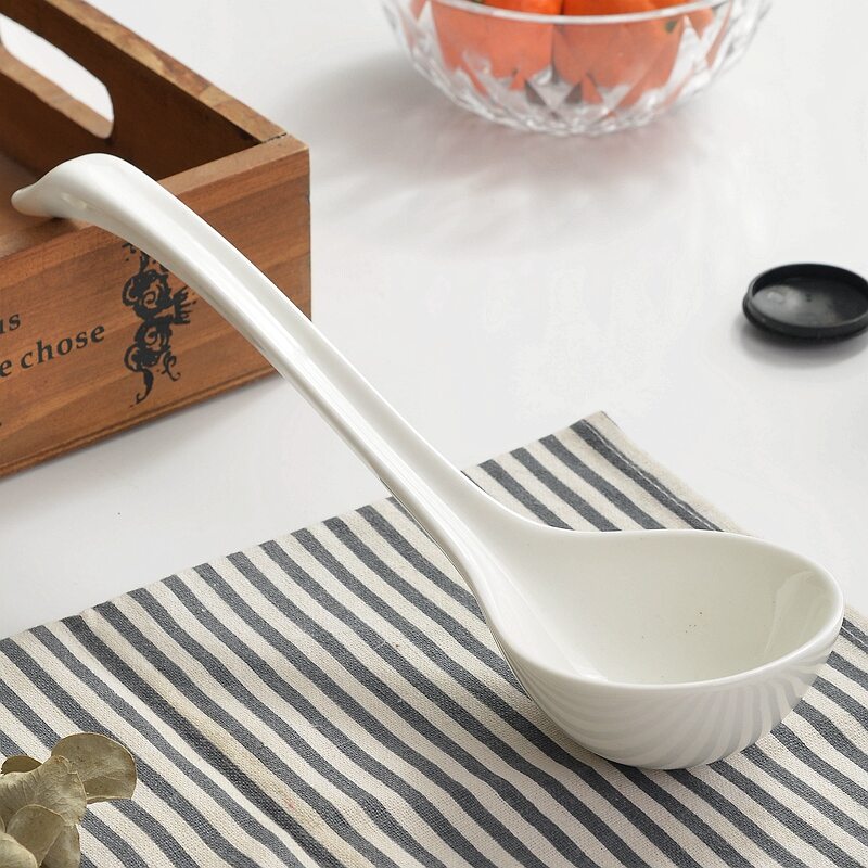 Thìa sứ xương màu trắng thìa sứ thìa canh gốm sứ thìa canh lớn thìa canh gia dụng thìa nhỏ thìa canh muỗng canh dụng cụ ăn nhà hàng khách sạn