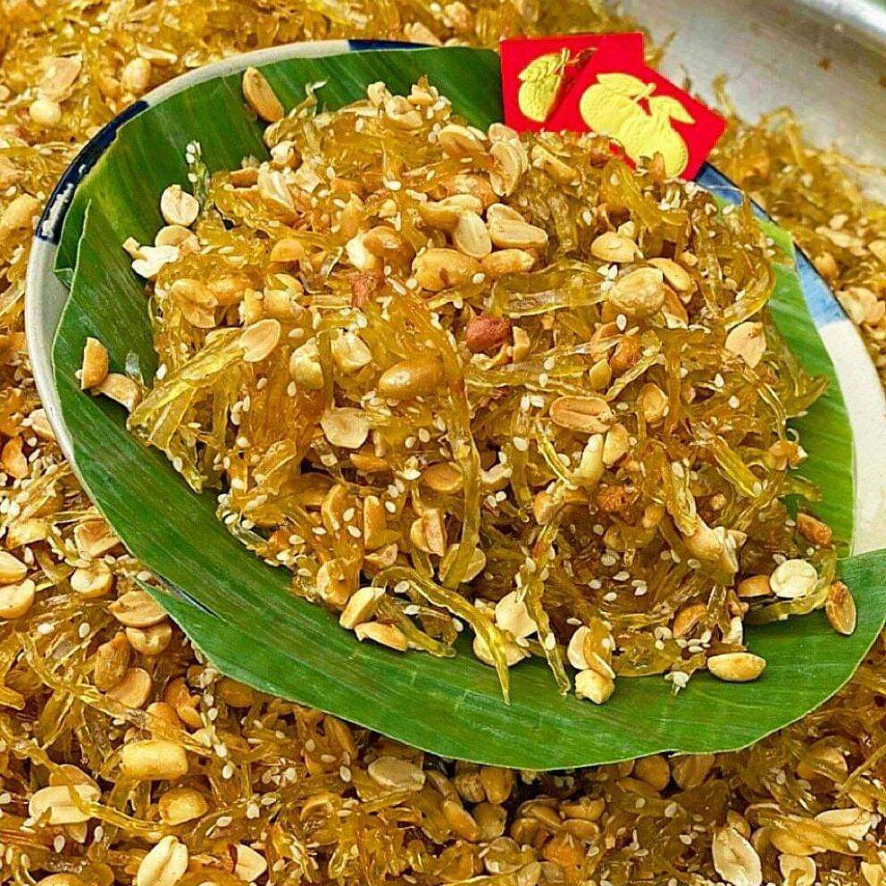 Mứt gừng dẻo sợi nhà làm 500g (Mứt gừng rối truyền thống)