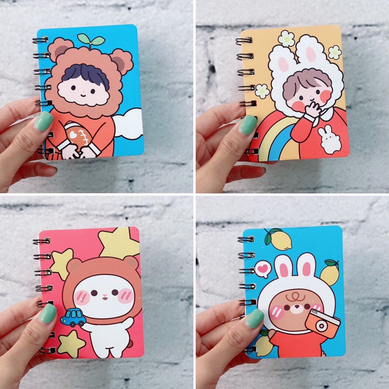 Sổ lò xo A7 nhiều hình dễ thương (giao hình ngẫu nhiên)