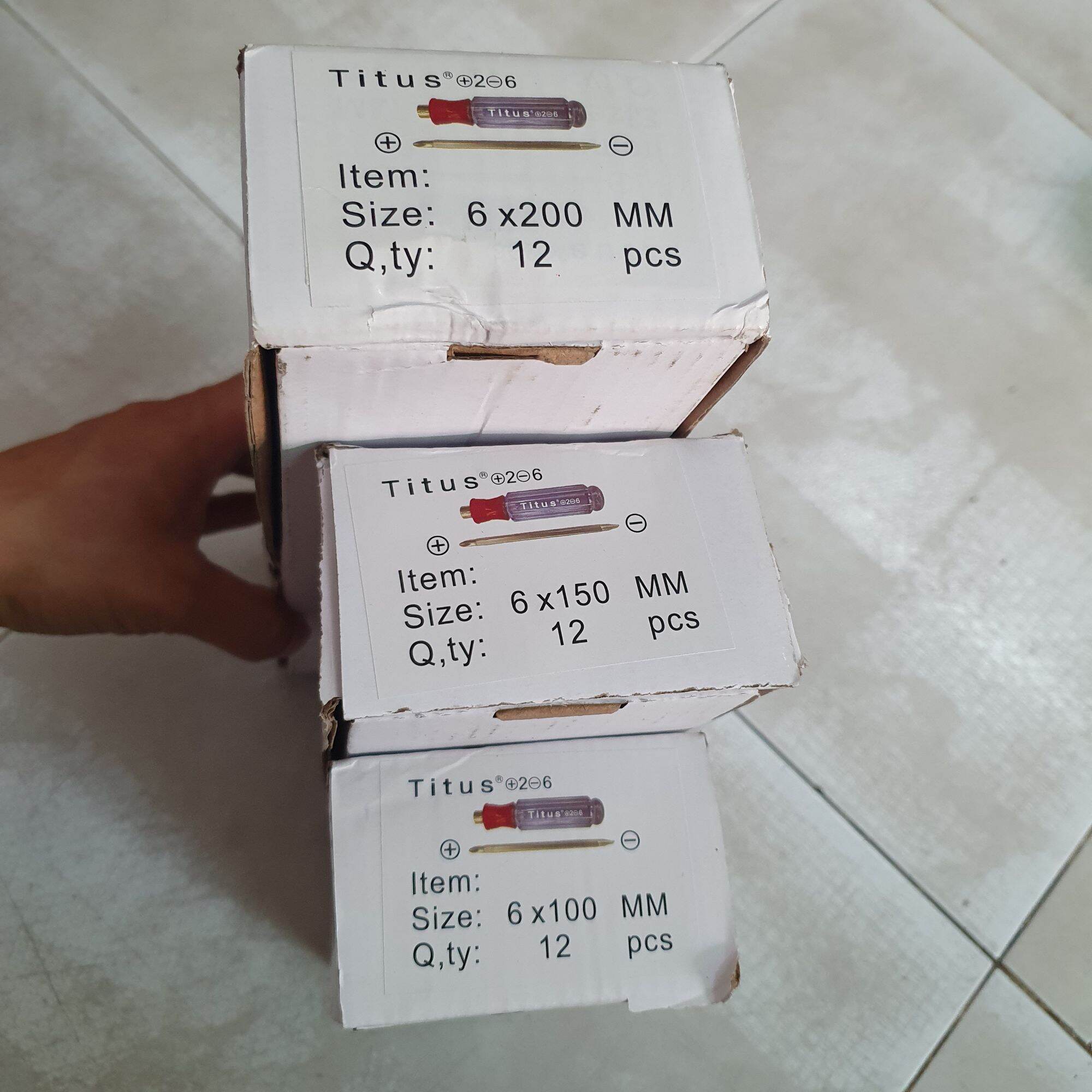 TÔ VÍT 2 ĐẦU CÁN TRONG 6MM