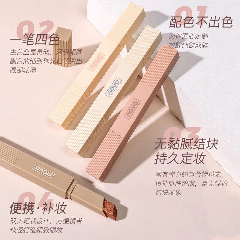 Phấn mắt NoVo Eyes Shadow dạng thỏi 2 đầu ( mẫu mới)
