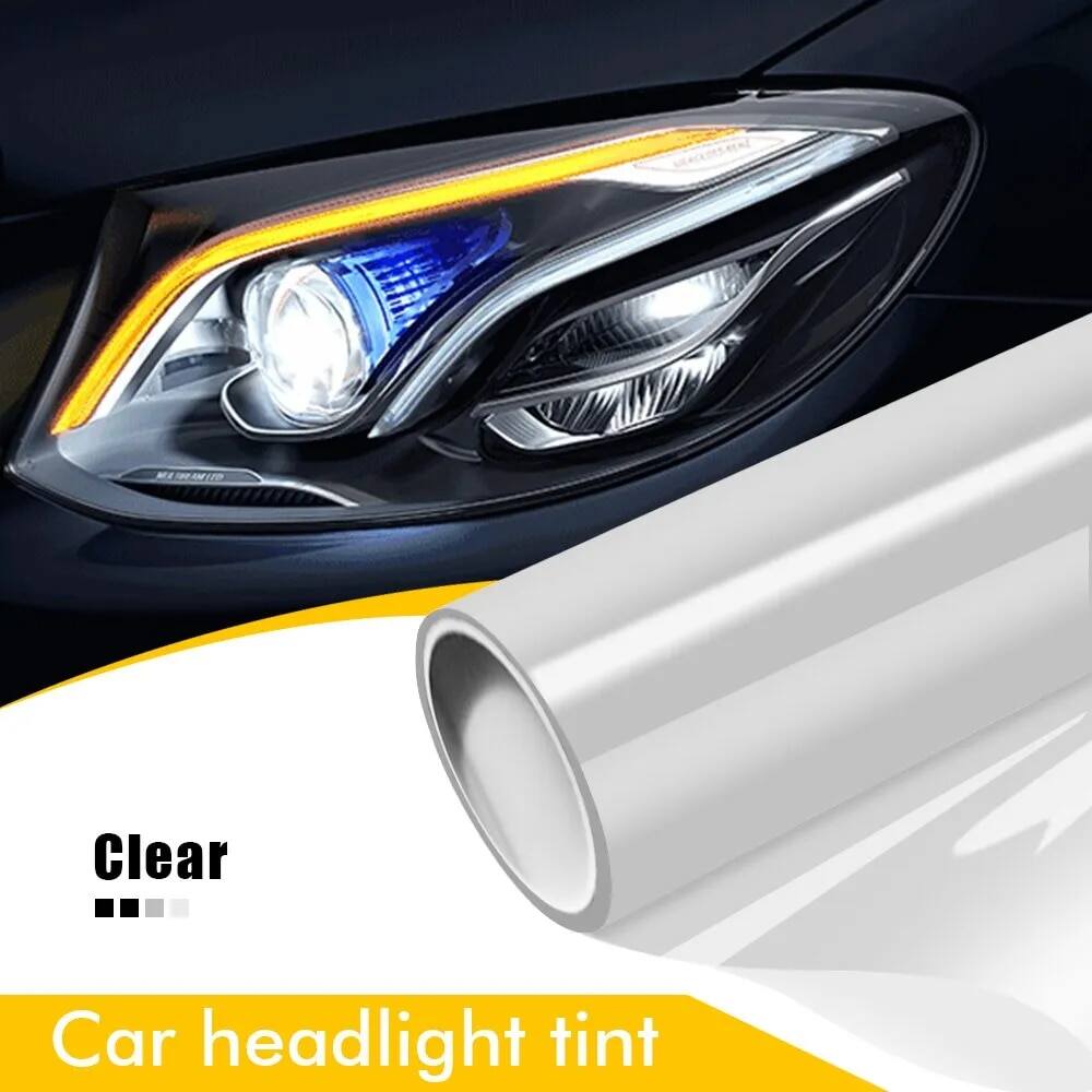 50cmx200cm đèn pha ô tô màu đen phim vinyl khói sương mù ánh sáng chống thấm nước pvc dán phụ kiện đèn ô tô keo dán thay đổi màu sắc