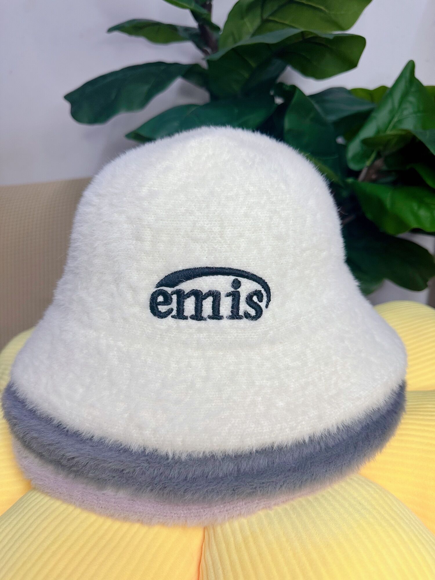 Nón Bo Tròn Lông Mịn Emis Thời Trang Thu Đông