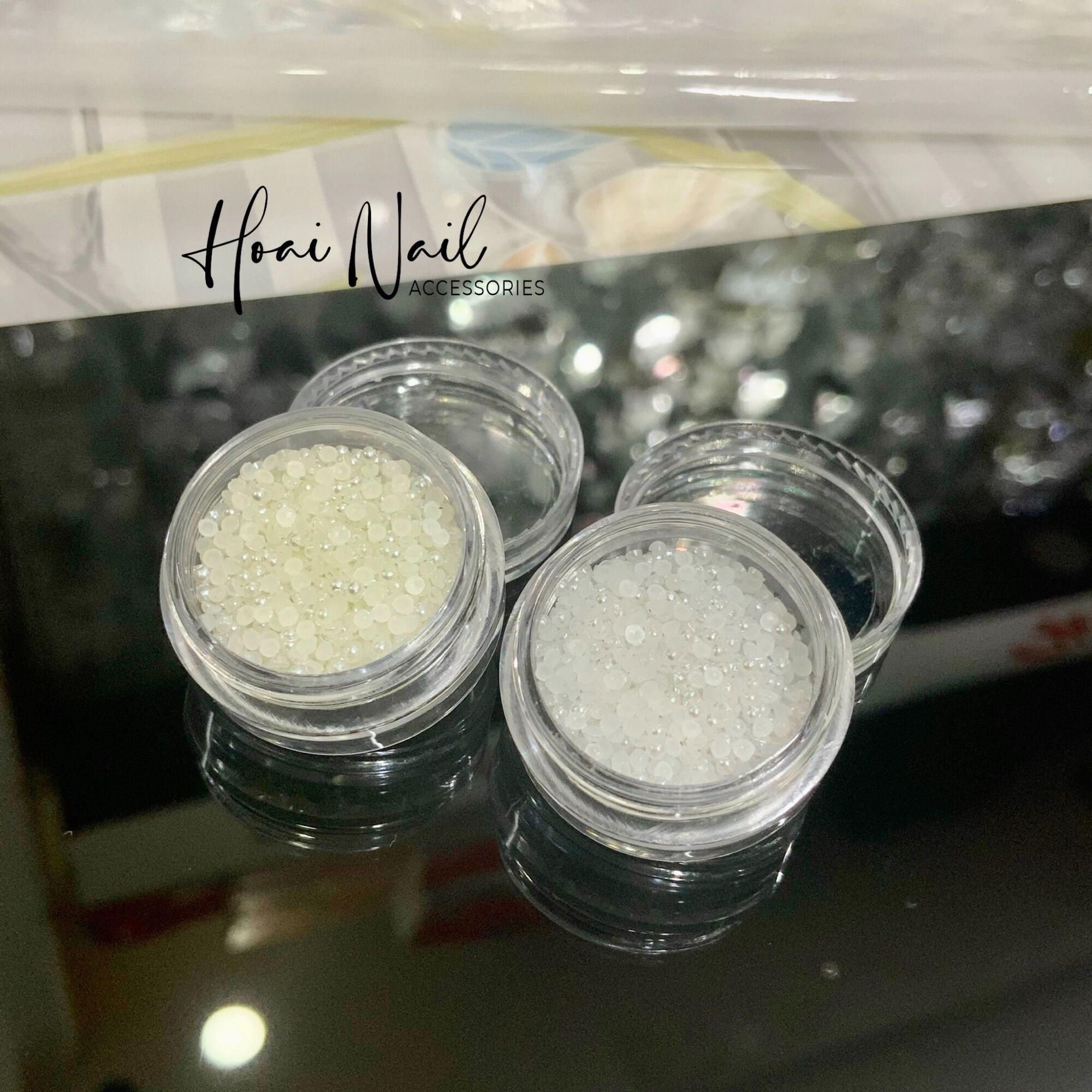 Hạt trai nhỏ 1,5mm đính viền móng