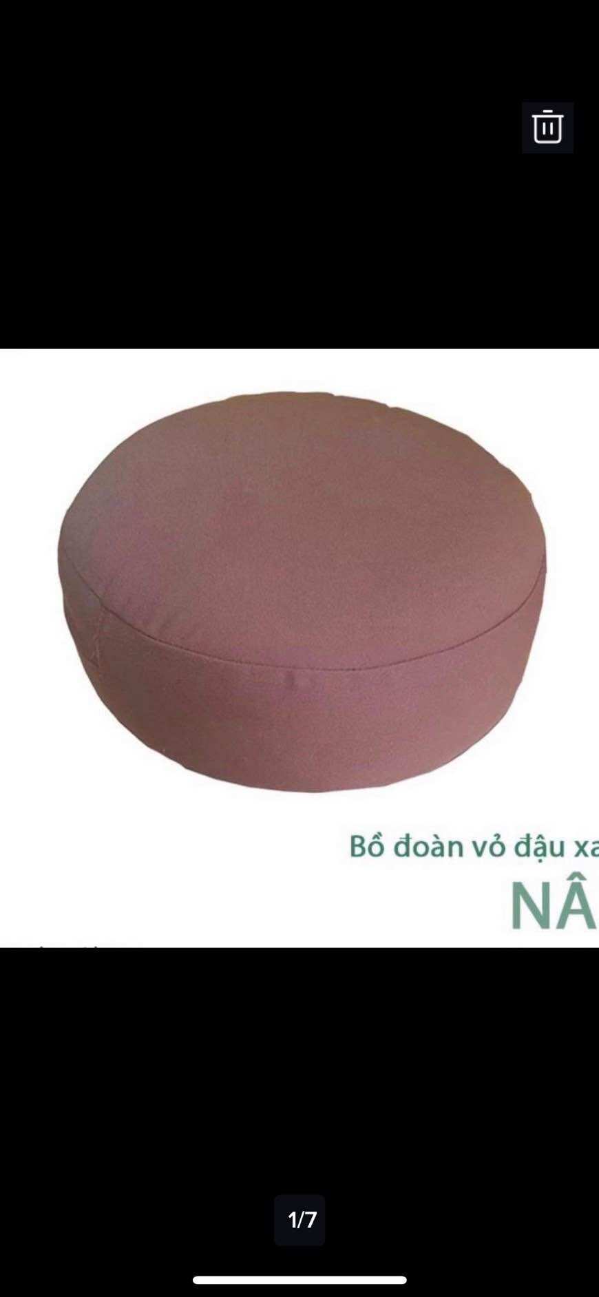 Bồ đoàn ngồi thiền vỏ đậu xanh tốt cho cột sống lưng
