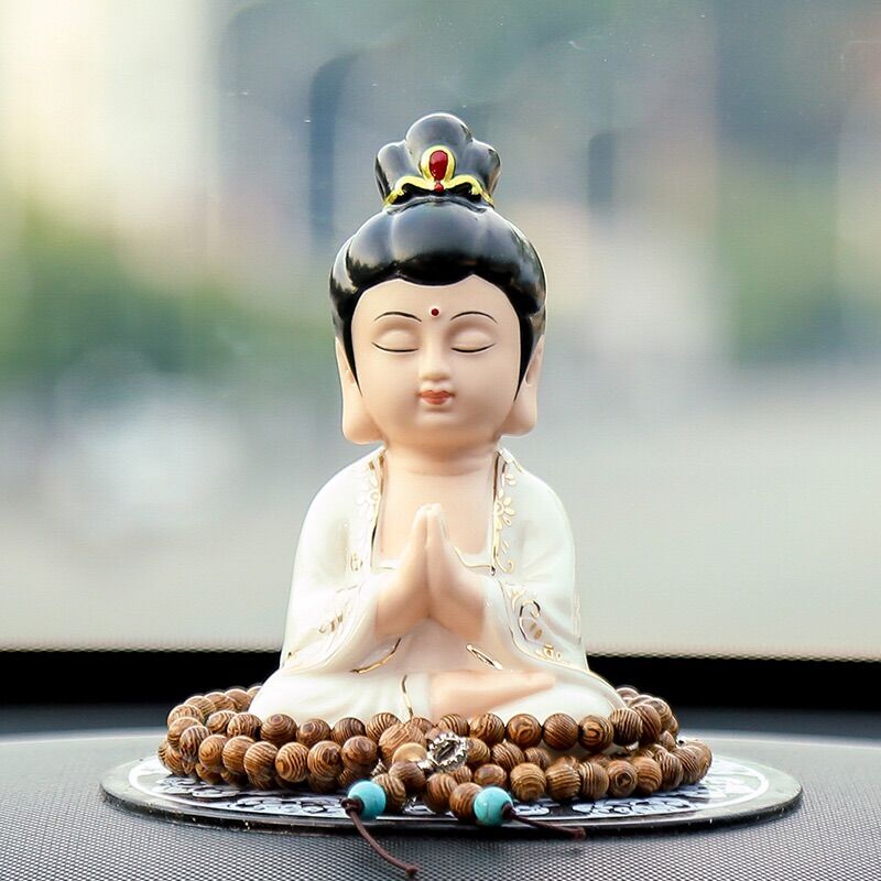 Tượng phật bà quan âm toạ sơn(tặng kèm chuỗi tràng hạt)