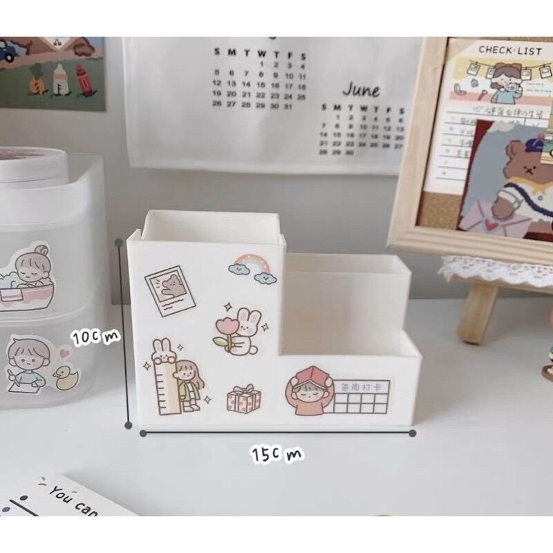 Hộp Đựng Bút Đa Năng - Decor Bàn Học (Có Sẵn)
