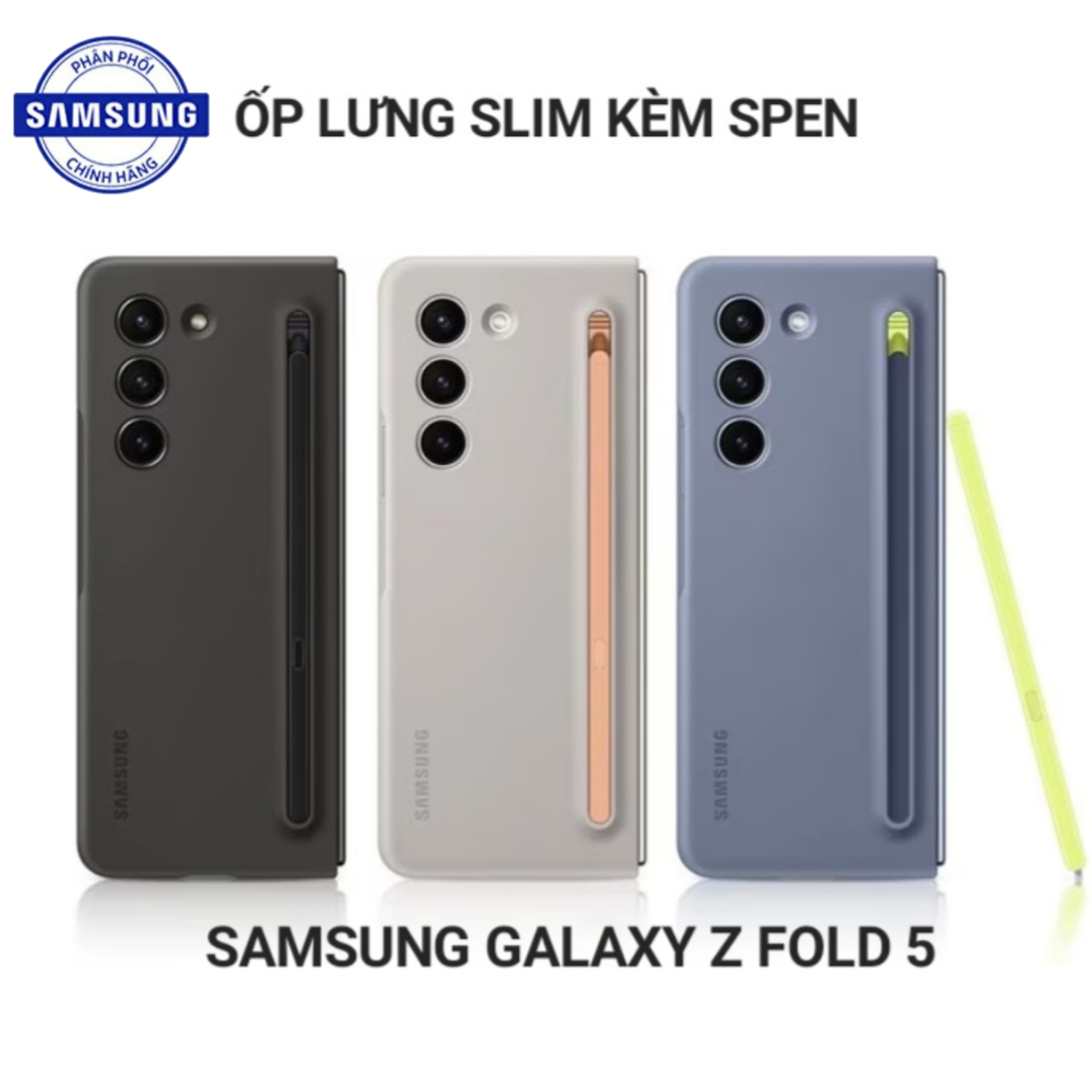 Ốp Lưng Kèm Spen Samsung Galaxy Z Fold 5 - Hàng chính hãng