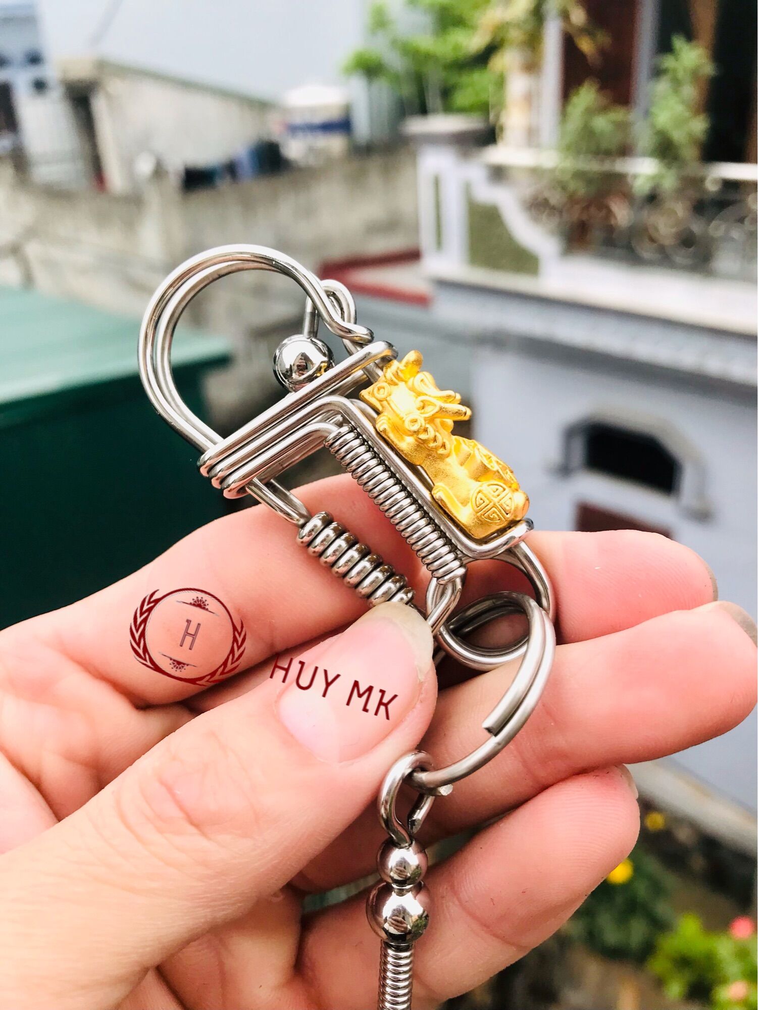 Móc khoá thủ công tỳ hưu đồng