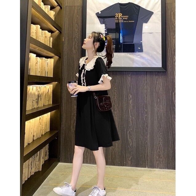 Đầm bầu sơ mi đuôi cá công sở