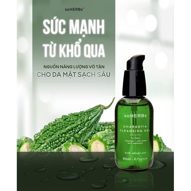 [HCM]Sữa Rửa Mặt Cao Khổ Qua soHERBs 80ml
