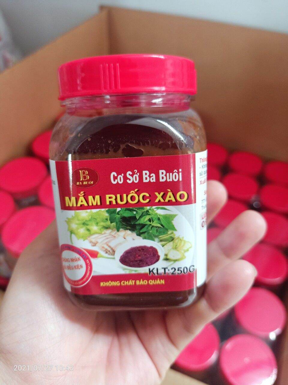 MẮM RUỐC XÀO BA BUÔI HỦ 140G/250G_ĐẶC SẢN LONG AN