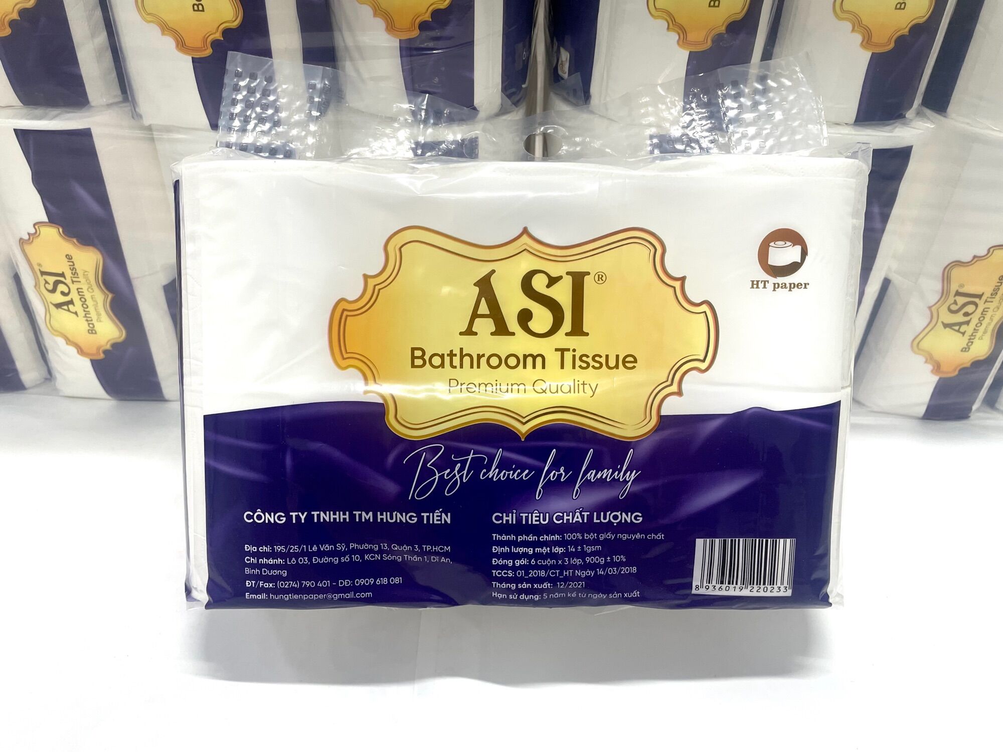 [GIAO NHANH] COMBO 3 bịch Giấy vệ sinh 6 cuộn Asi - HTpaper