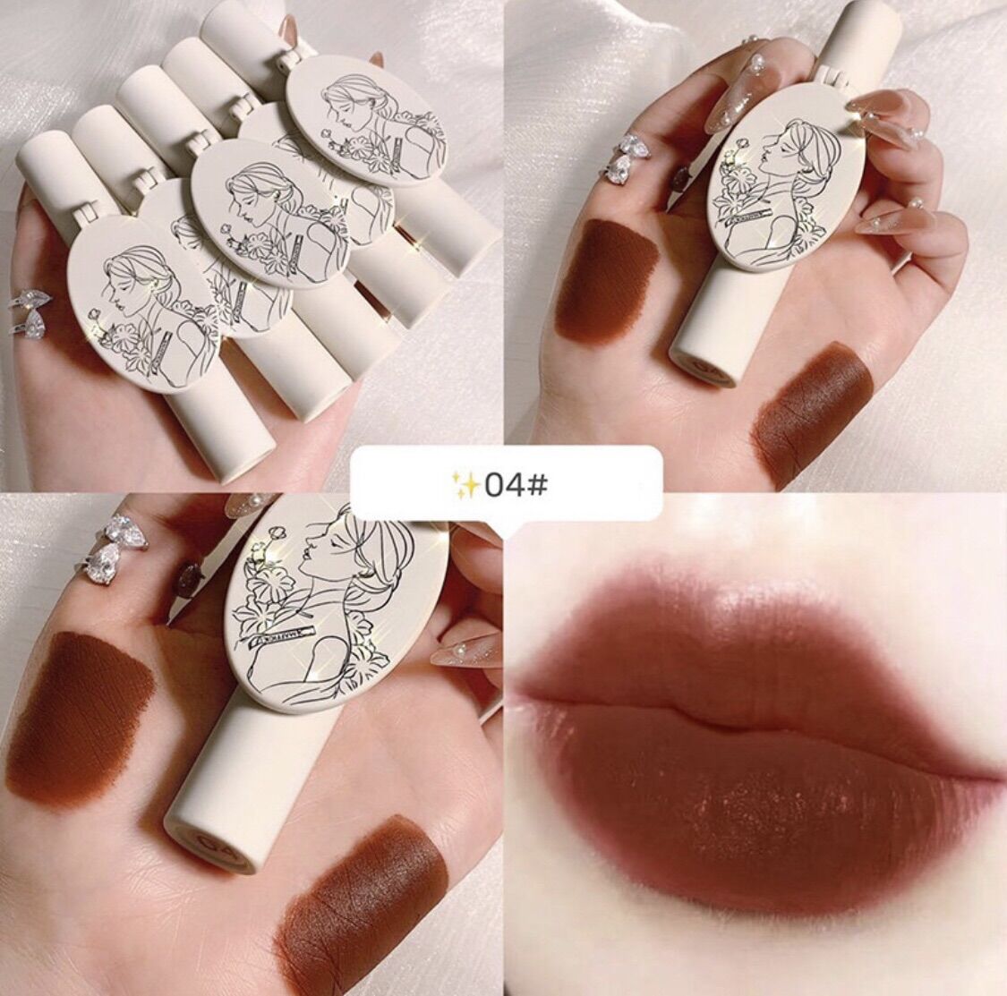 (XẢ LỖ) Son MAFFICK JP6 kem lì có gương 43g
