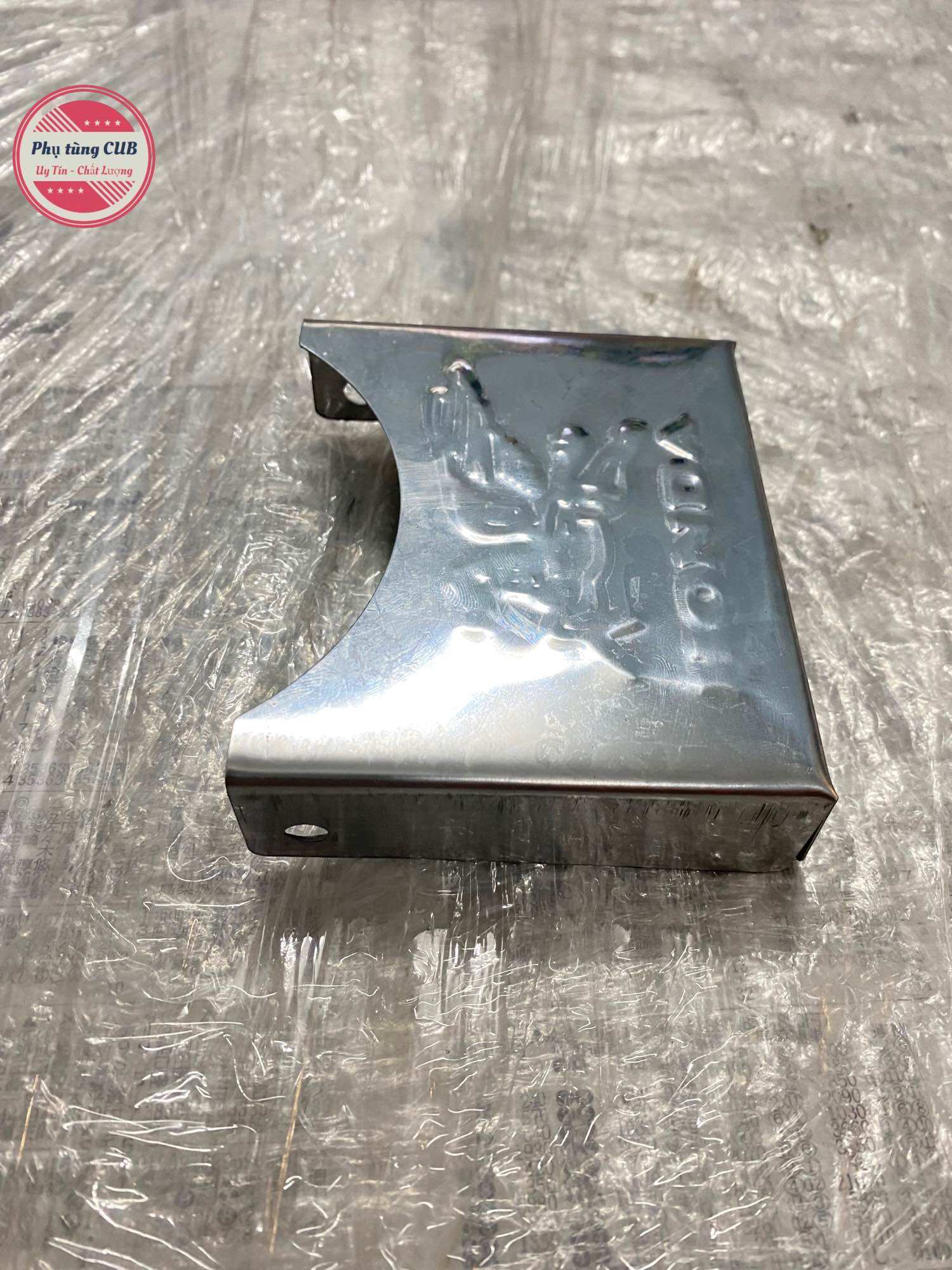 Nắp pô e xe cub 81-82-86-Dd inox