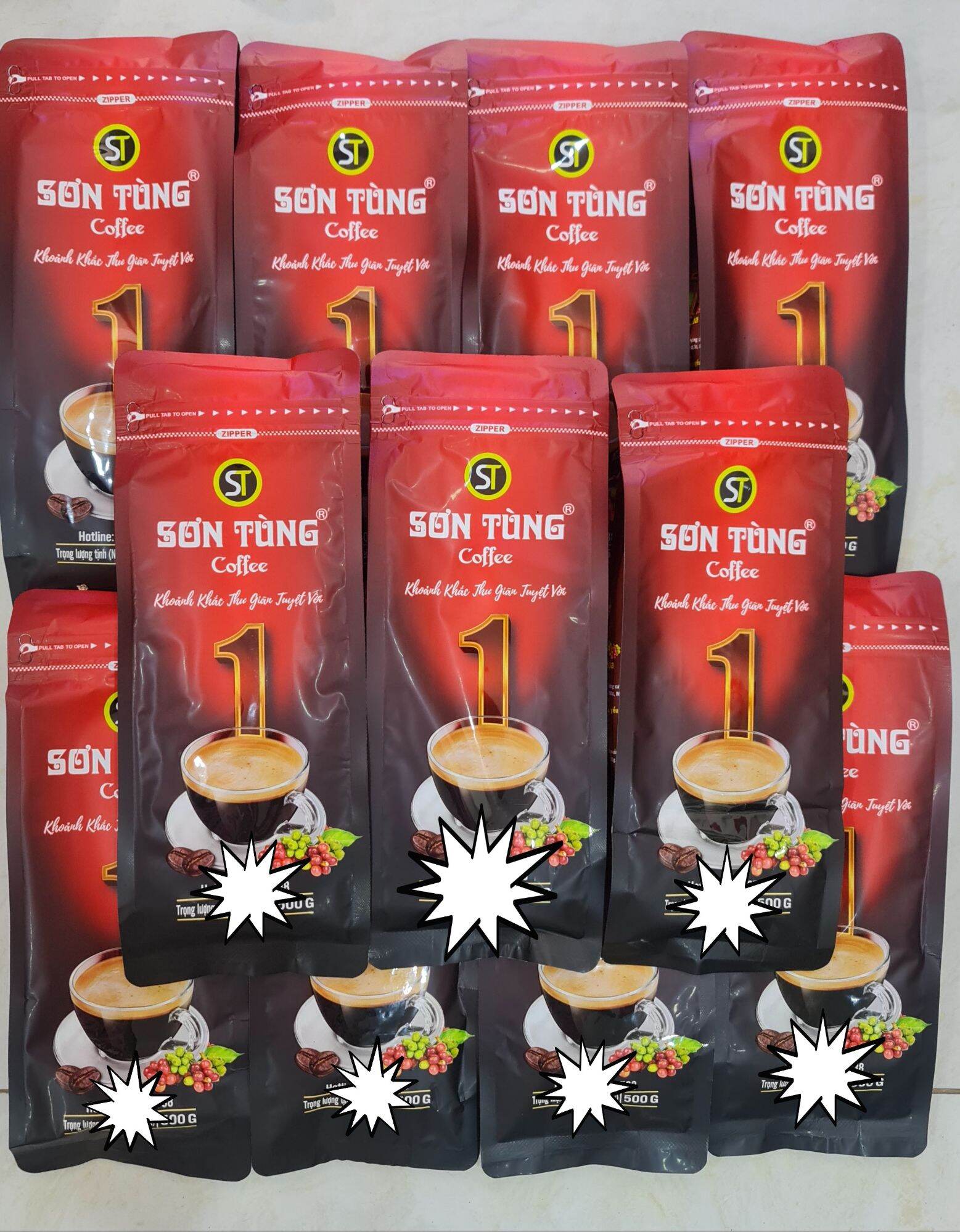 Cà Phê Sơn Tùng Số 1, 2, 3, 4 Gói 500gr
