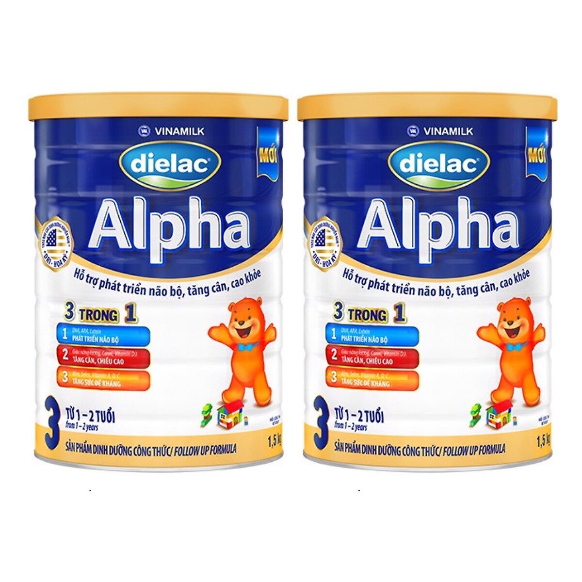 Sữa bột Dielac Alpha số 3 1500g - date mới