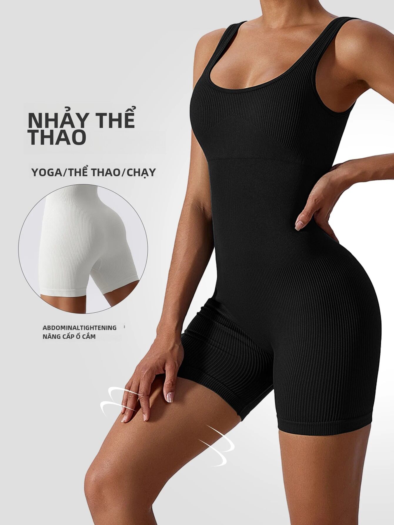 Bộ Đồ Tập Yoga Liền Thân Không Đường May Cho Nữ CZGUKE, Thiết Kế Tích Hợp Độ Đàn Hồi Cao, Thoáng Khí, Tôn Dáng, Bộ Đồ Tập Thể Dục Cho Nữ
