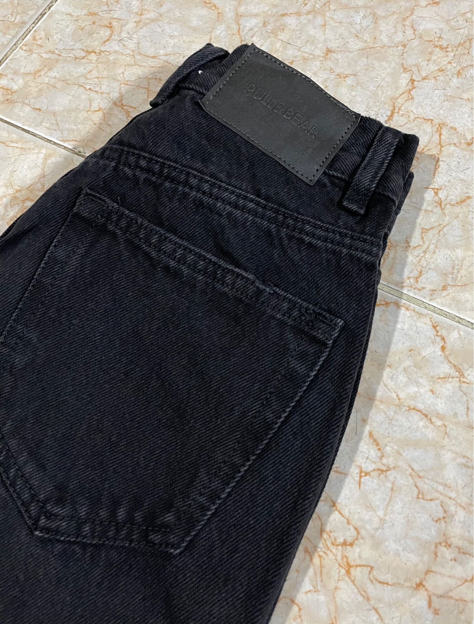 Quần Baggy Pull&Bear Auth Tuồn Lưng Cao Không Giãn Size 27 ( Hàng Cambodia Có Sẵn )
