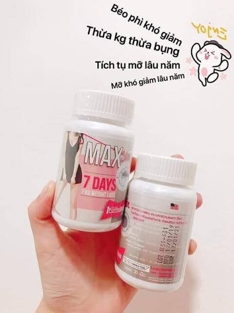 Viên uống giảm mỡ đùi/ bụng max7 thái lan