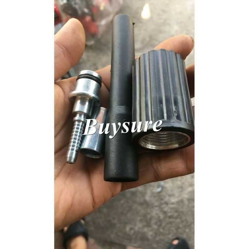Đầu bấm dây máy rửa gia đình ren 22mm - đầu kết nối của dây áp lực đầu ren 22mm