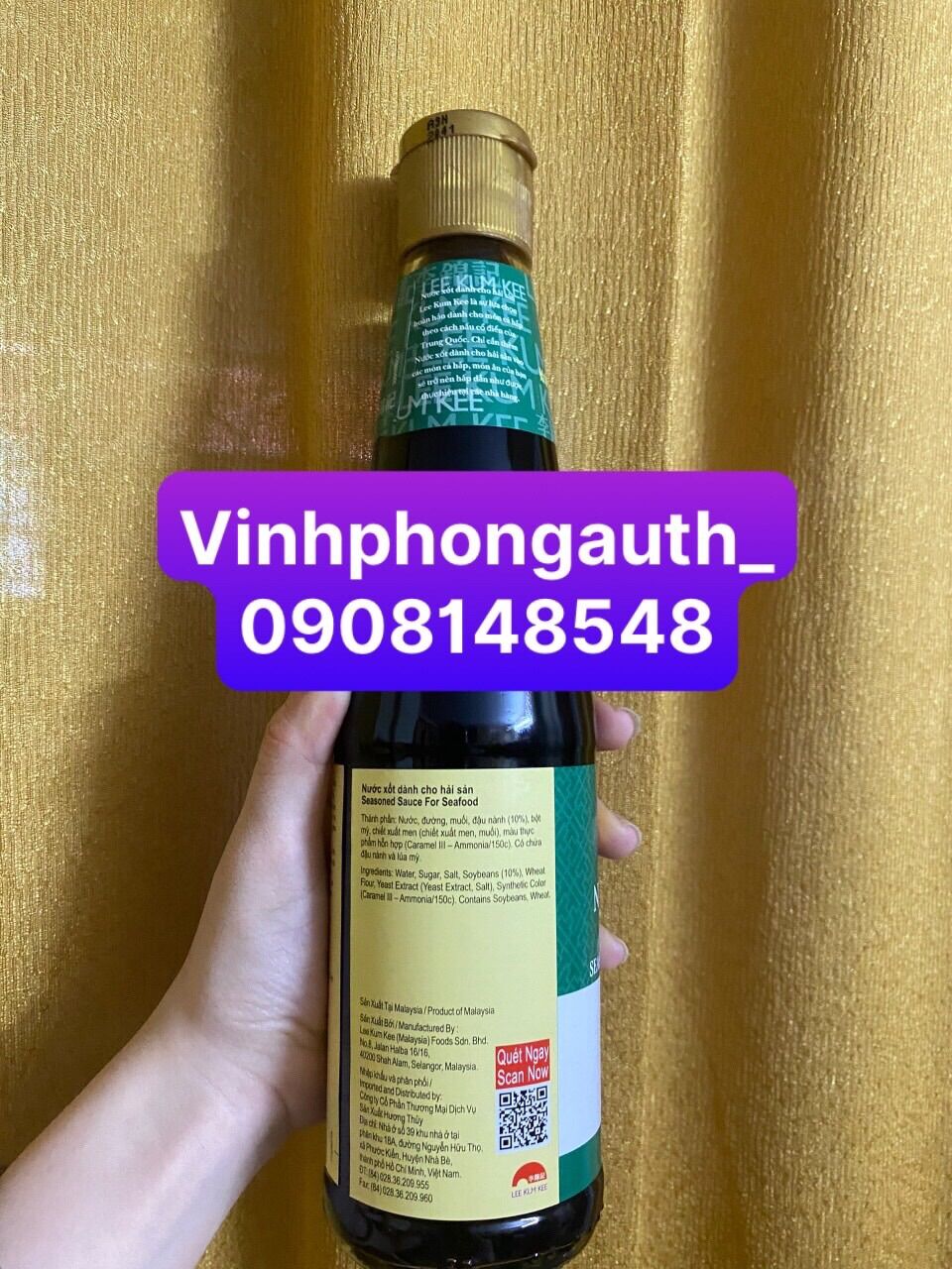 Nước sốt Hải sản Lee Kum Kee 410ml ( hấp cá )