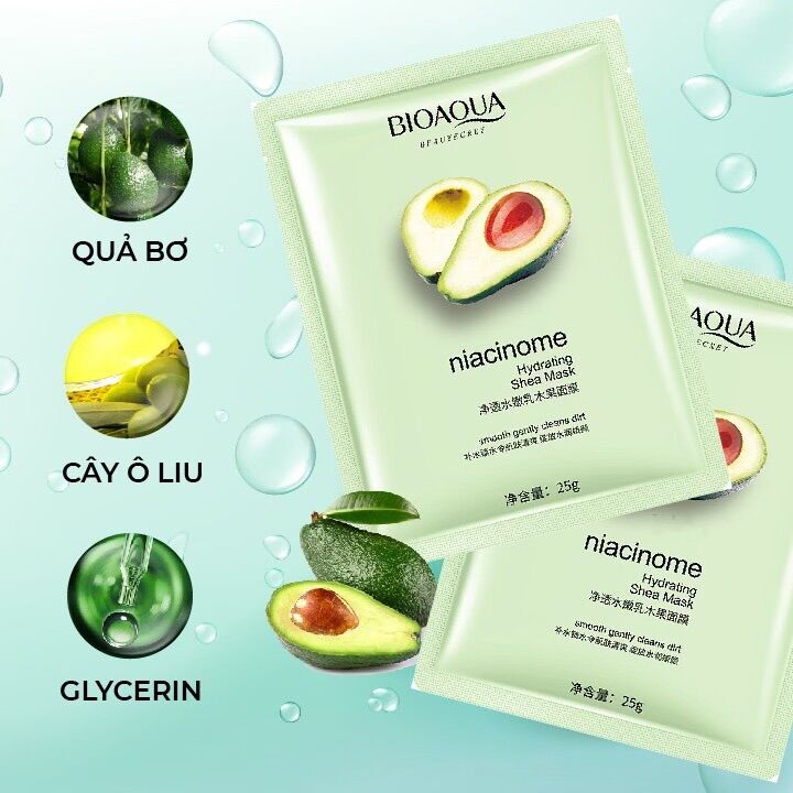 Mặt nạ bơ Bioaqua cấp ẩm, sáng da,giảm thâm mụn