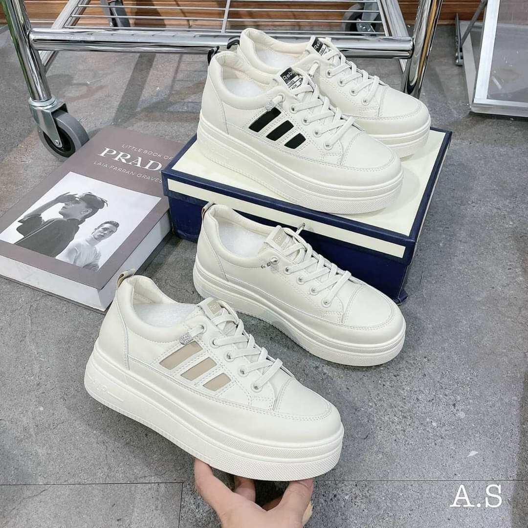 giầy thể thao sneaker không buộc dây, đế cao