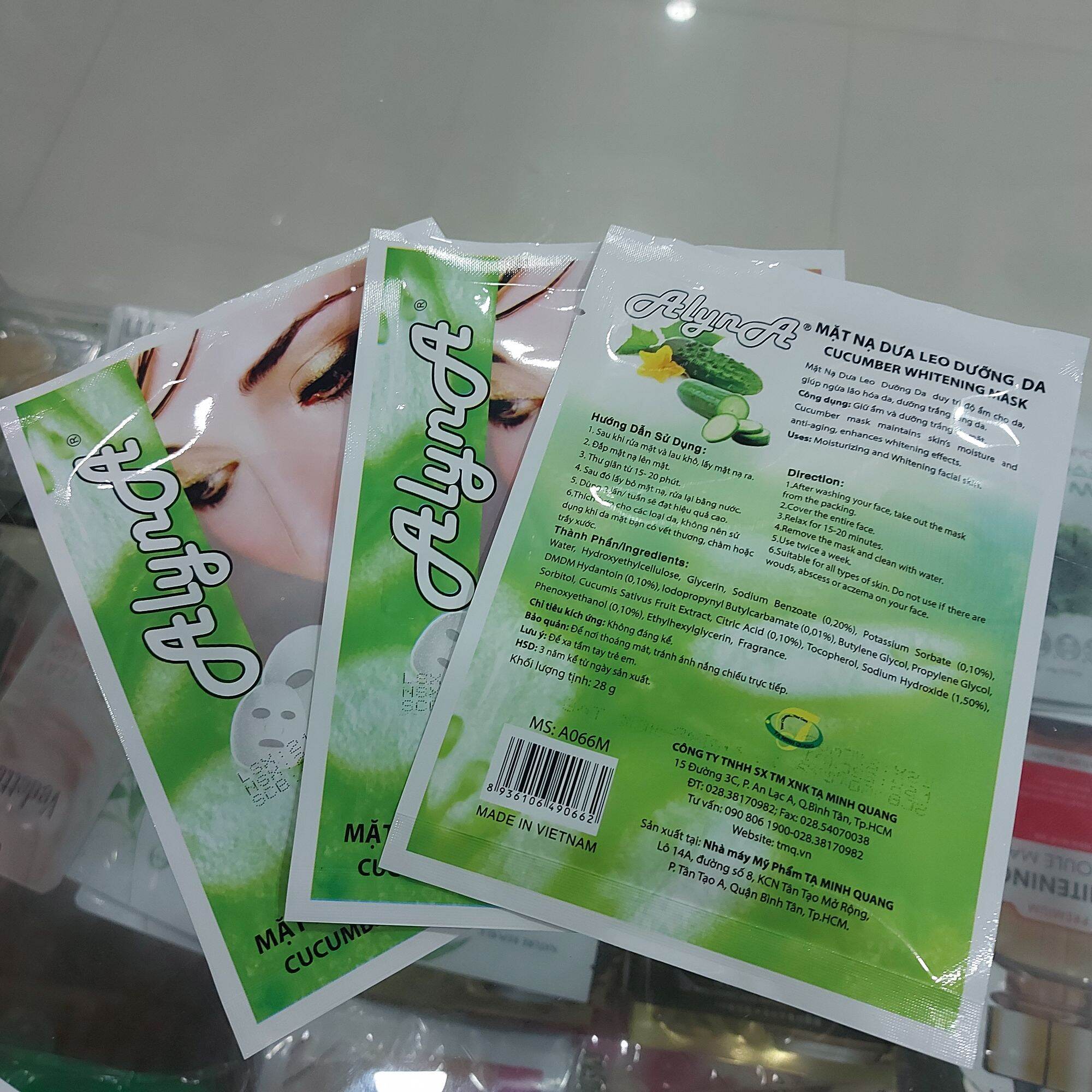 MẶT NẠ DƯỠNG DA ALYNA DƯA LEO (COMBO 10 CHIẾC)