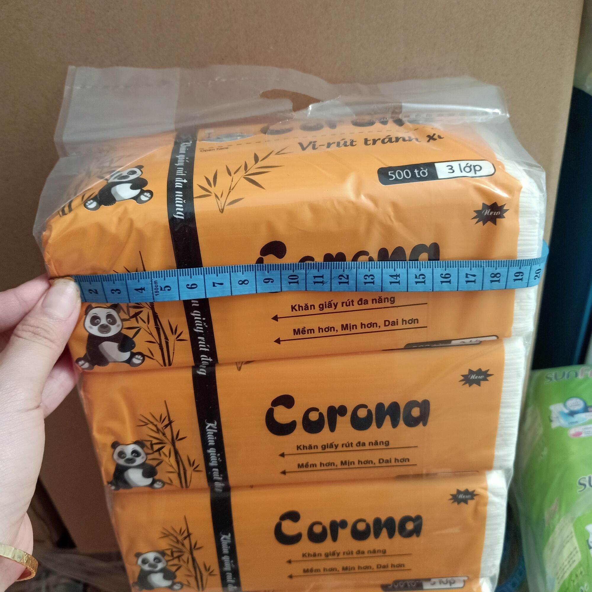 Giấy rút corona 500 tờ/ gói siêu tiết kiêm, mềm min- giá 1 gói