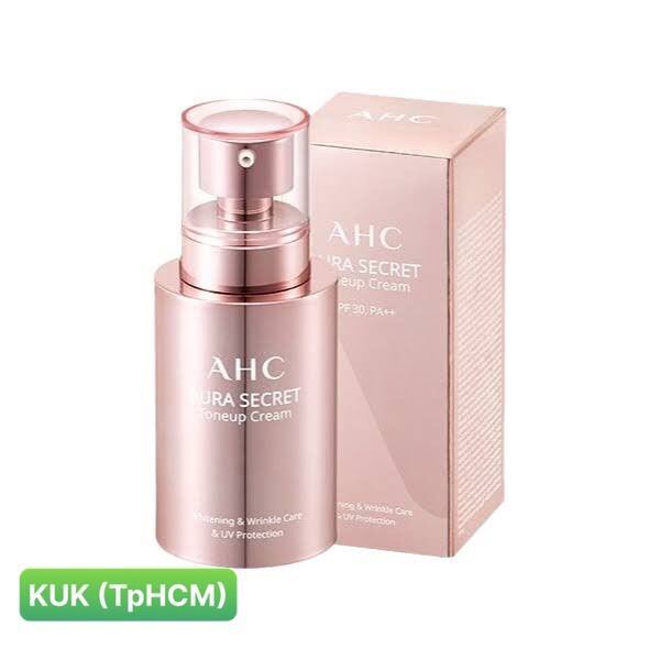 [HCM]Kem dưỡng da trắng hồng căng bóng AHC Aura Secret Tone Up Cream 50ml