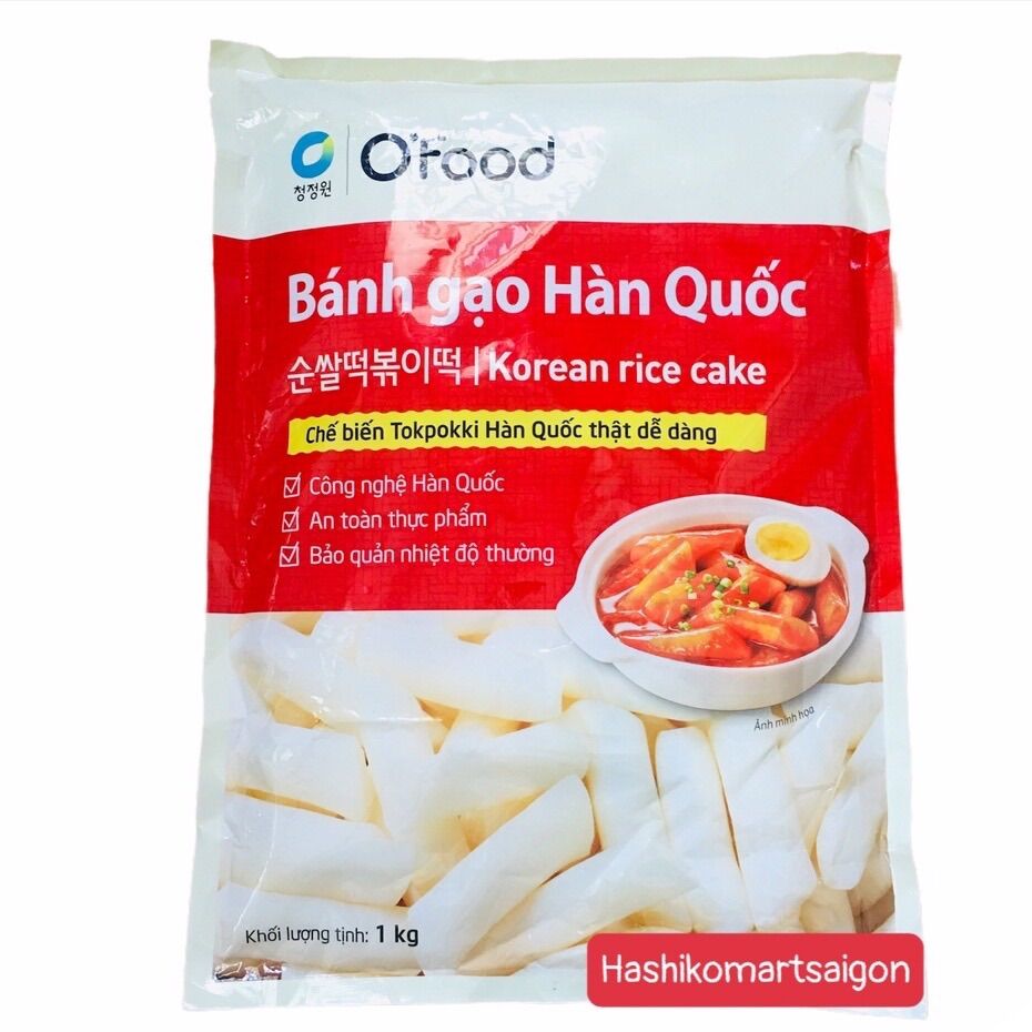 (GIAO HÀNG TOÀN QUỐC) 1kg Bánh gạo tokbokki Hàn Quốc O'food