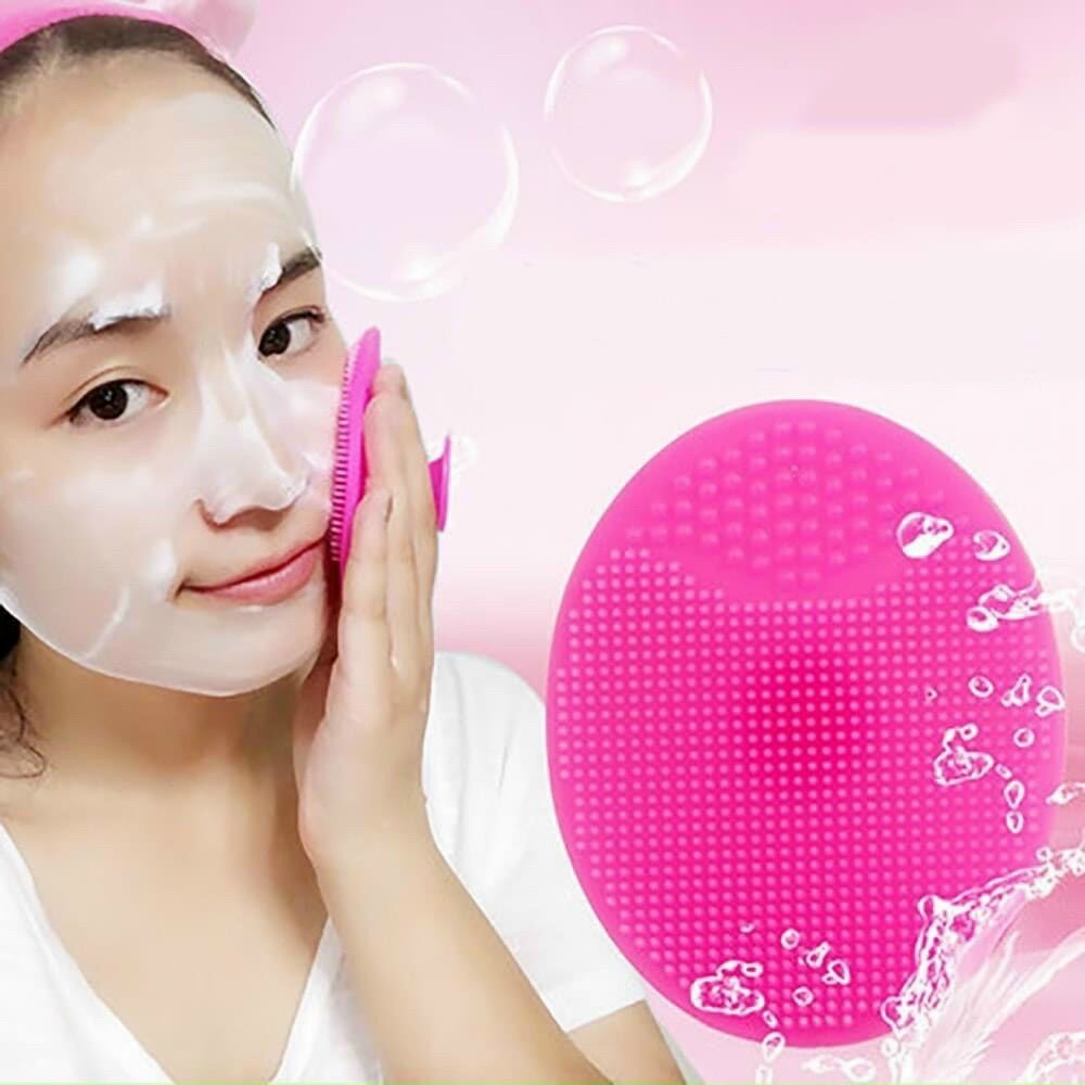 Miếng rửa mặt sillicon (màu vàng)