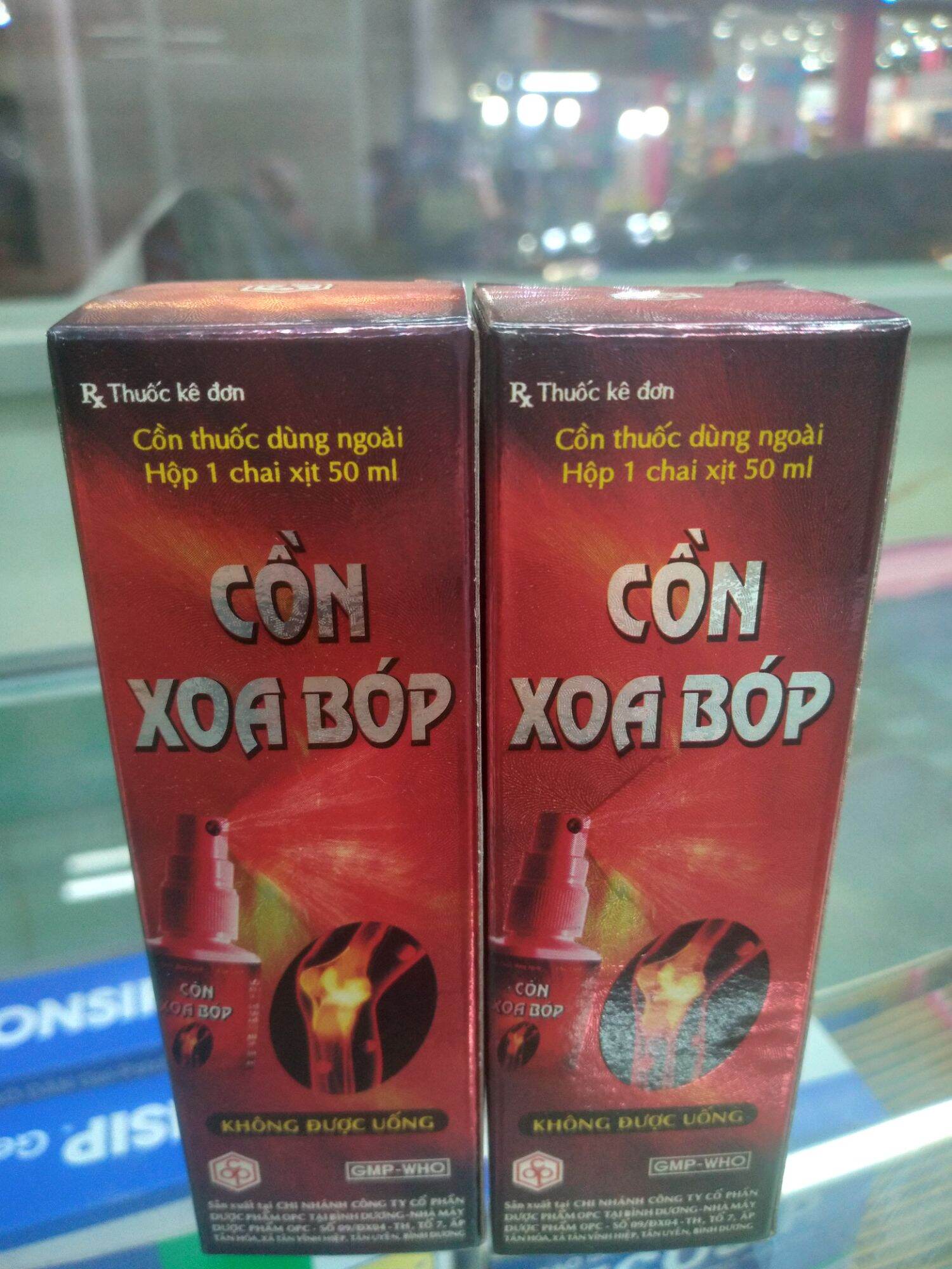 Cồn xoa bóp opc chai xịt 50ml