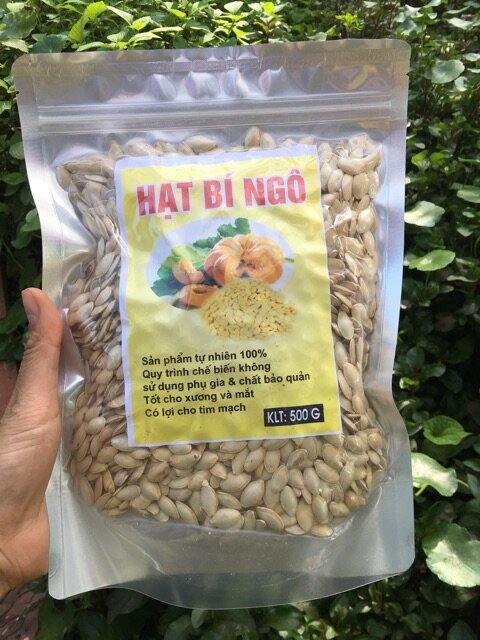 500g hạt bí ngô đã sấy chín
